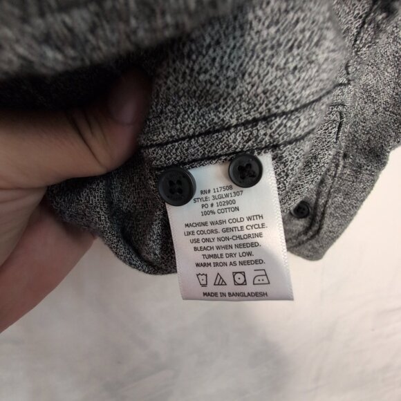 Levi's‎ Men's Gray Long Sleeve Button-Down Shirt XL - Picture 4 of 10